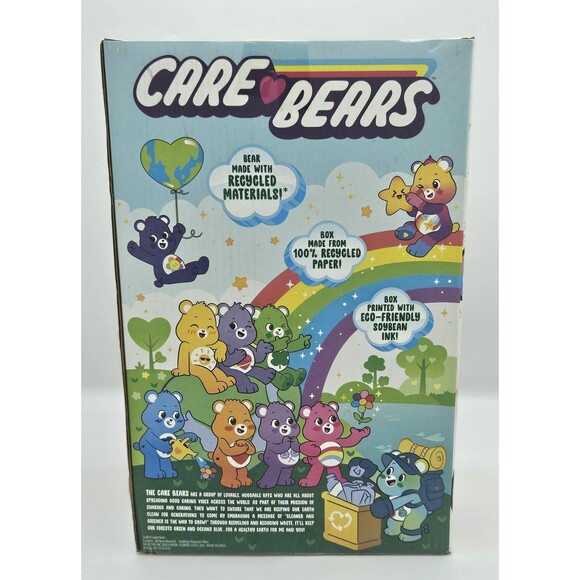 Care Bears Dare To Care Bear 14" Plush Rainbow Stars NEW "Caring for the Earth" - Picture 4 of 7